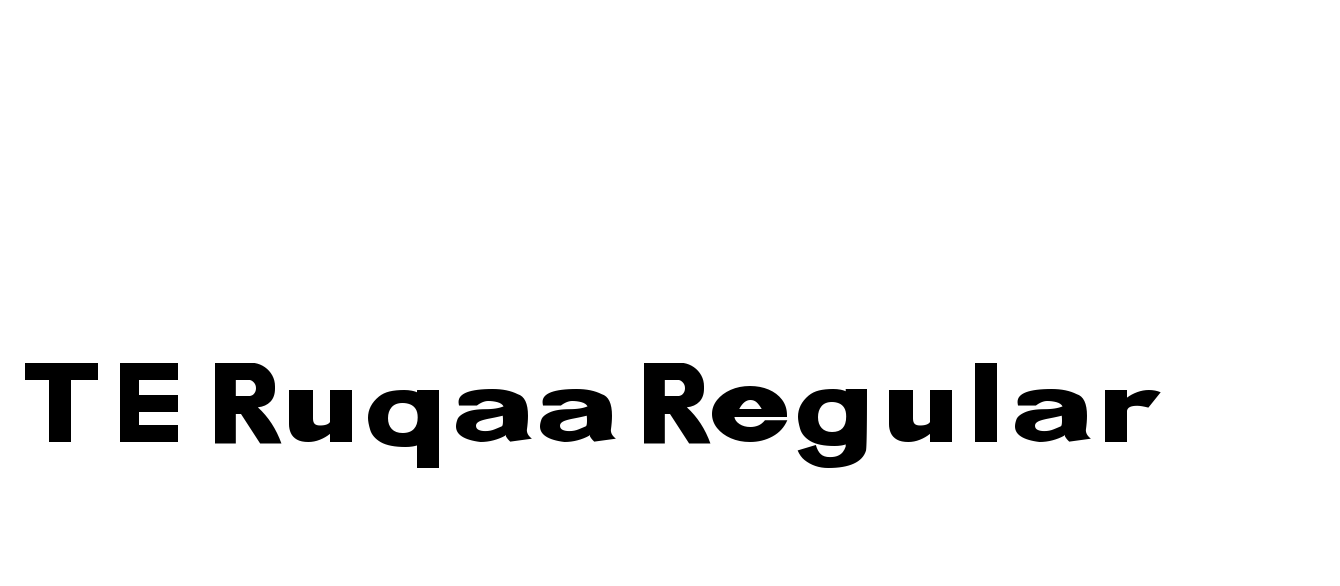 TE Ruqaa Regular